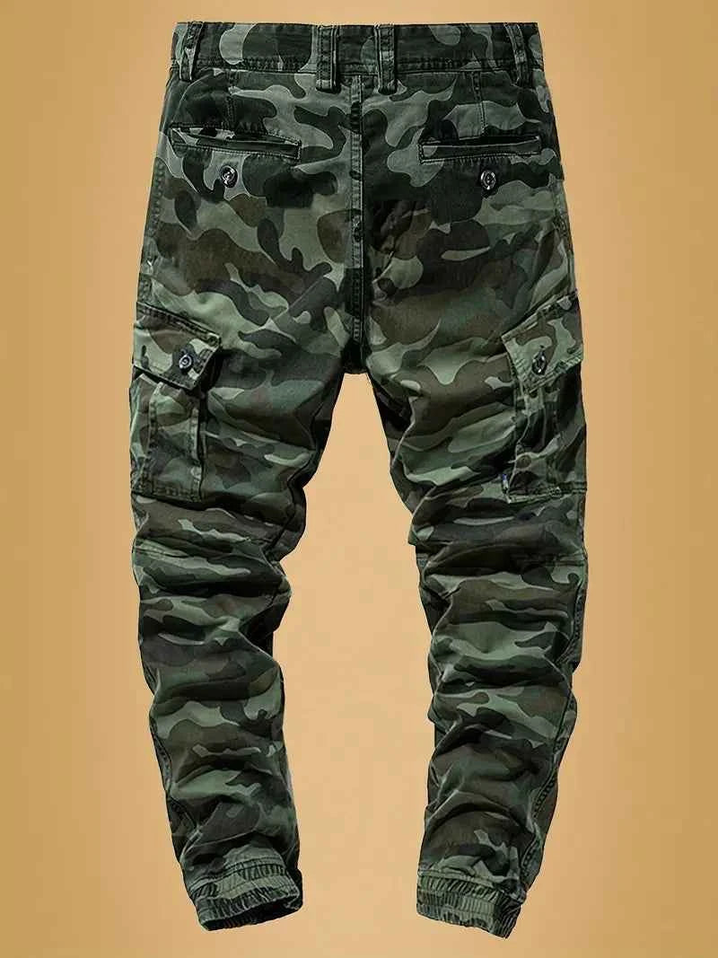 Tactical Camo Cargo Pants – Forest Fade