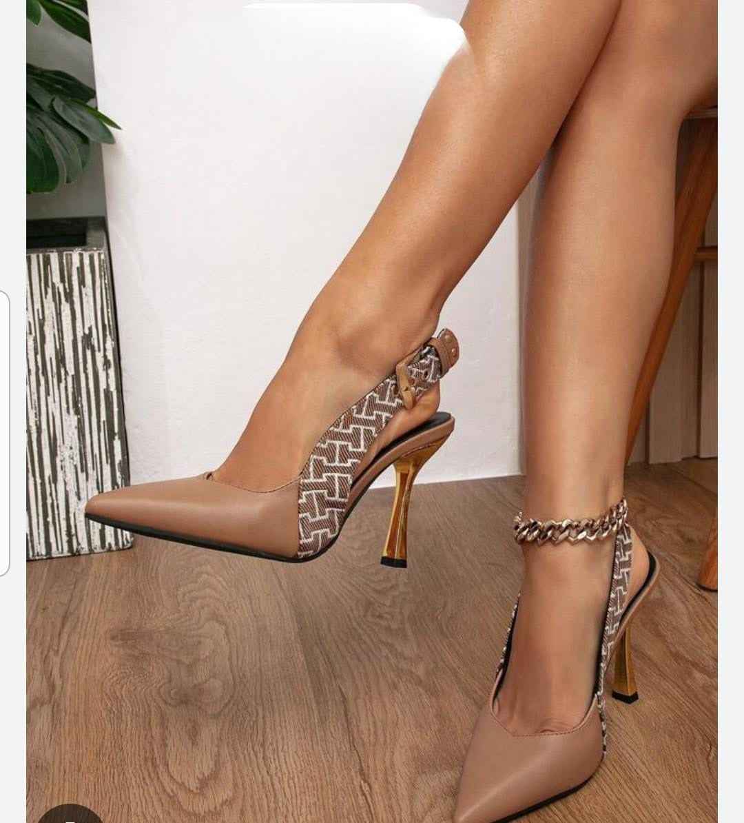 GildedMuse Geometric Stiletto Heels