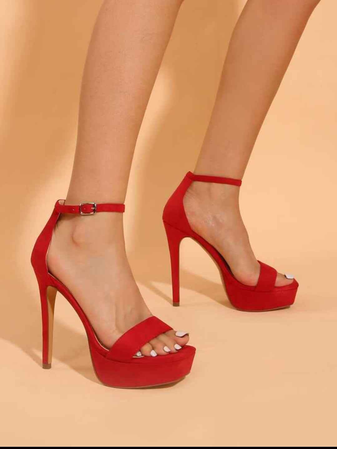 Women’s Red Platform Stiletto Sandals – Fierce Elegance, Elevated