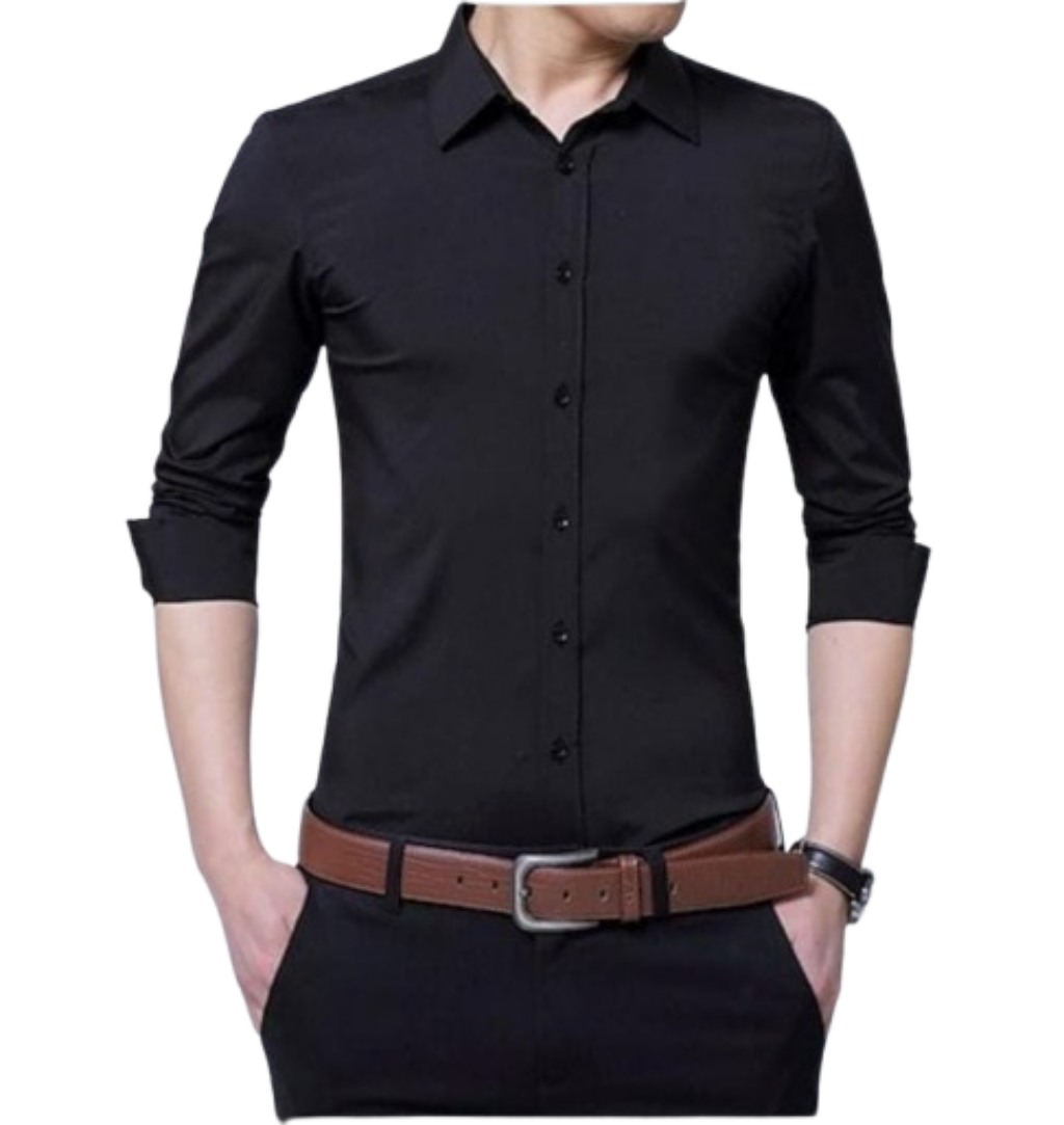 Men's Premium Slim Fit Long-Sleeve Shirt - Litlavish Boutique
