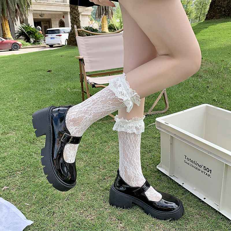 Velvet Rebel  Platforms – Gloss Black