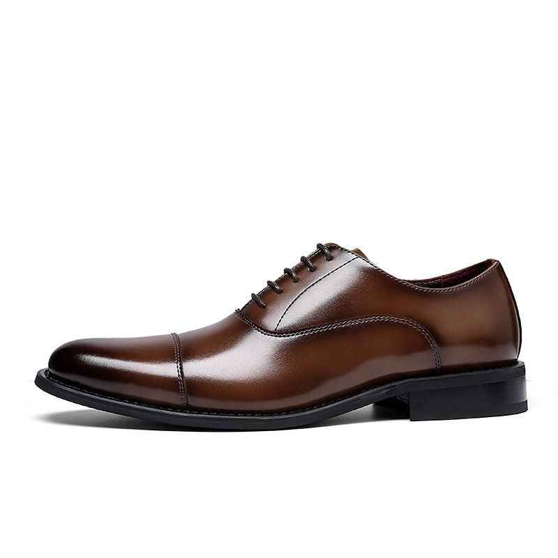 Saville Dual-Tone Dress Shoes – Classic Black & Rich Brown