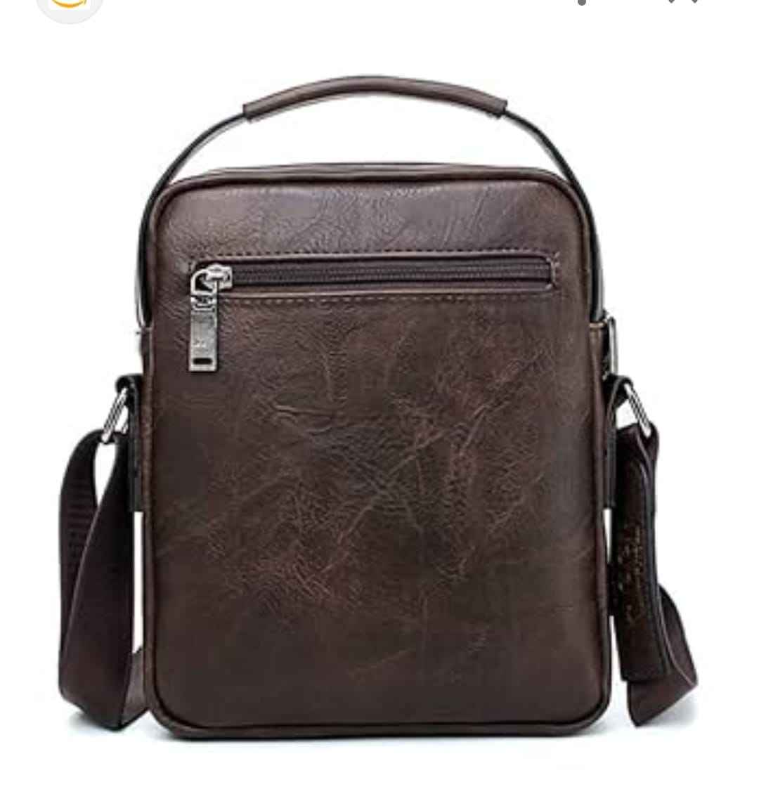 UrbanEdge Multi-Zip Faux Leather Shoulder Bag