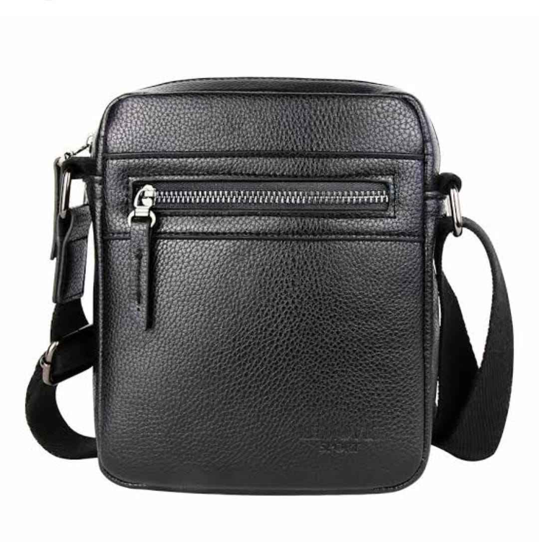 UrbanEdge Multi-Zip Faux Leather Shoulder Bag