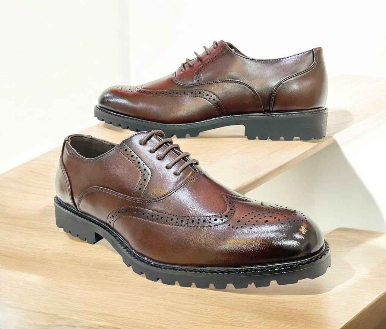 The Classic Wingtip Brogue: Men's Handcrafted Leather Dress Shoes