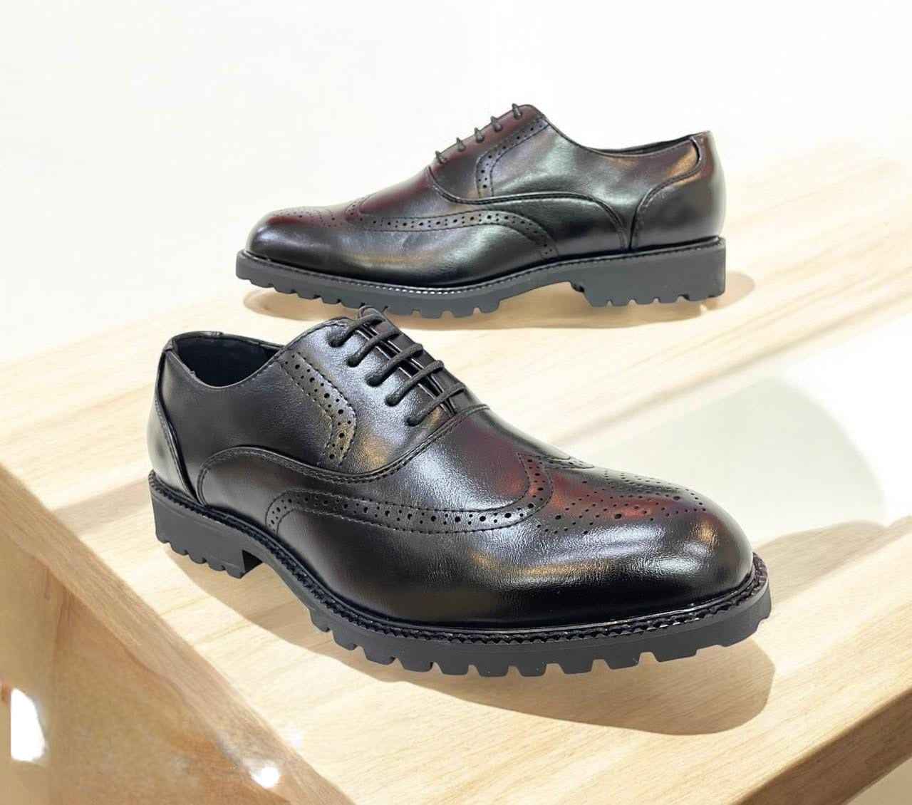 The Classic Wingtip Brogue: Men's Handcrafted Leather Dress Shoes