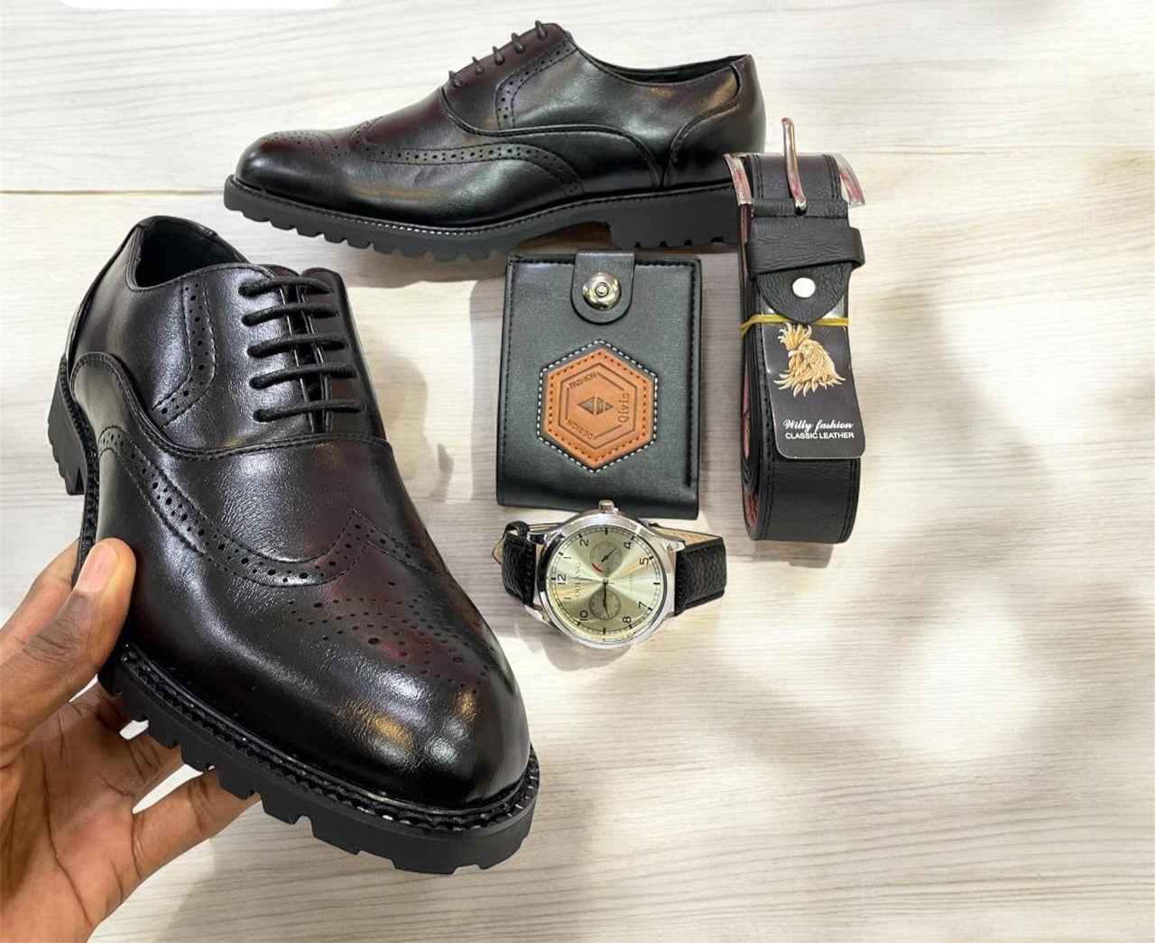 The Classic Wingtip Brogue: Men's Handcrafted Leather Dress Shoes