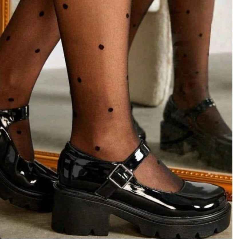 Velvet Rebel  Platforms – Gloss Black