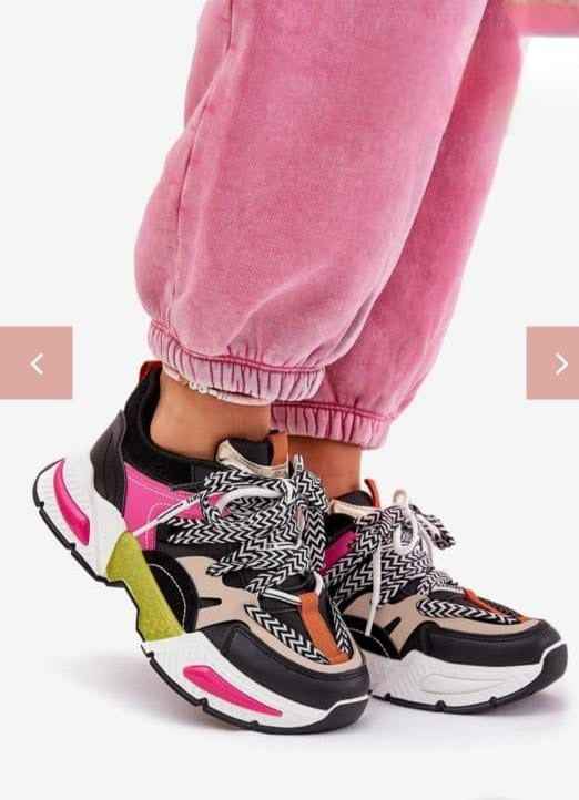 ColorRush Chunky Street Sneakers – Multicolor Mix