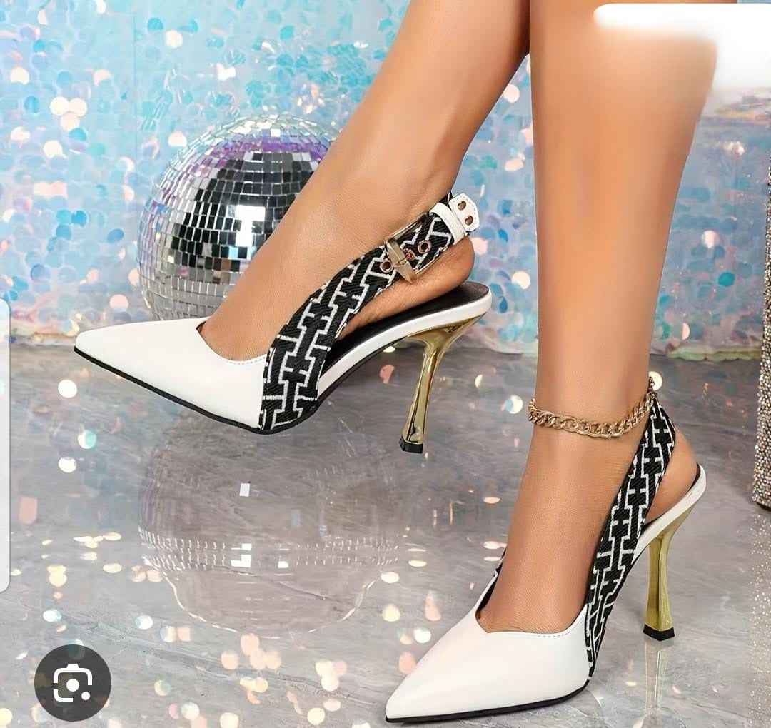 GildedMuse Geometric Stiletto Heels
