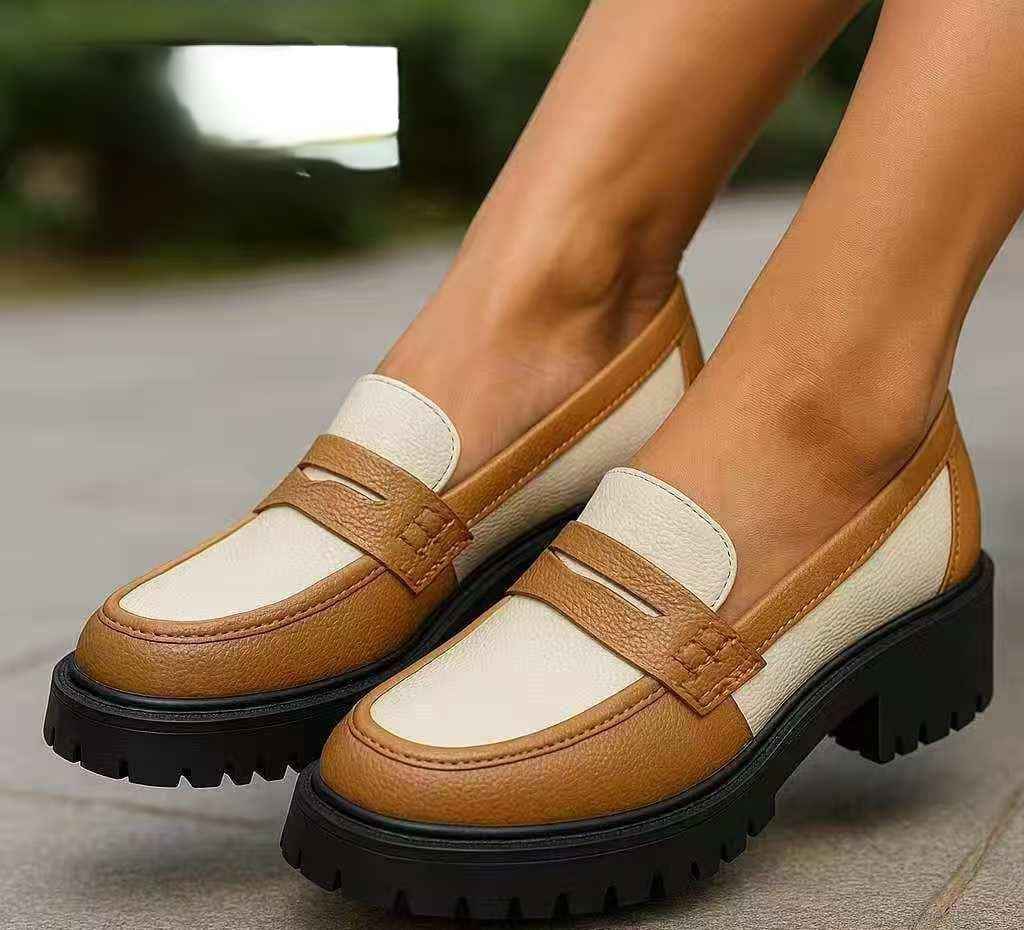 Monochrome Edge Chunky Loafers