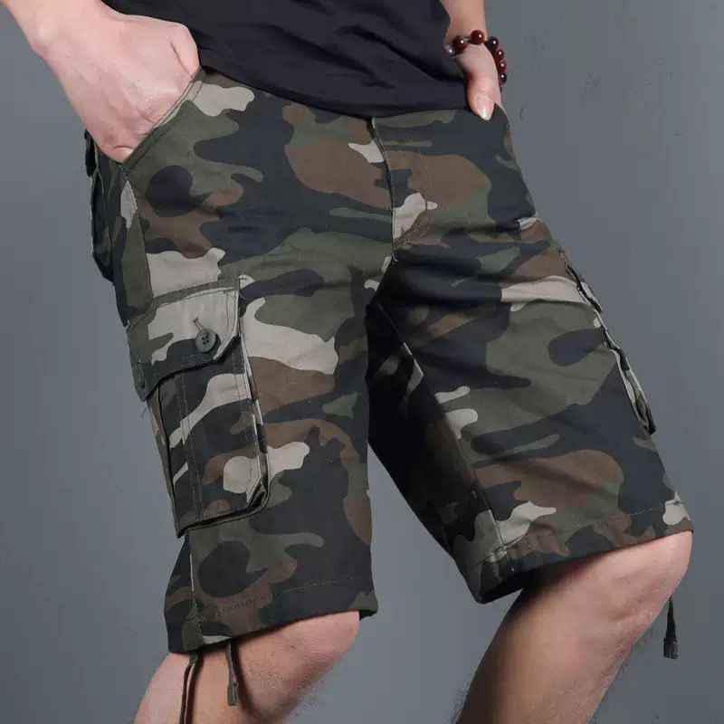 Men’s Tactical Camouflage Cargo Shorts – Multi-Pocket Utility Fit