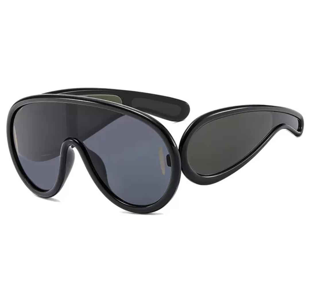 DualVision Wraparound Sunglasses – Black Stealth Edition