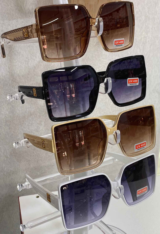 ShadeSquare Oversized UV400 Sunglasses – Luxe Color Series