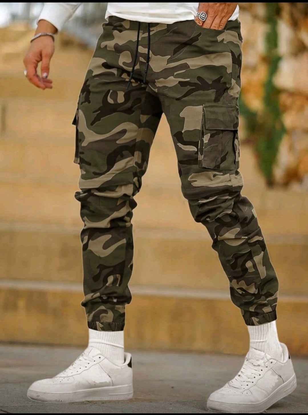 Men’s Camouflage Cargo Jogger Pants