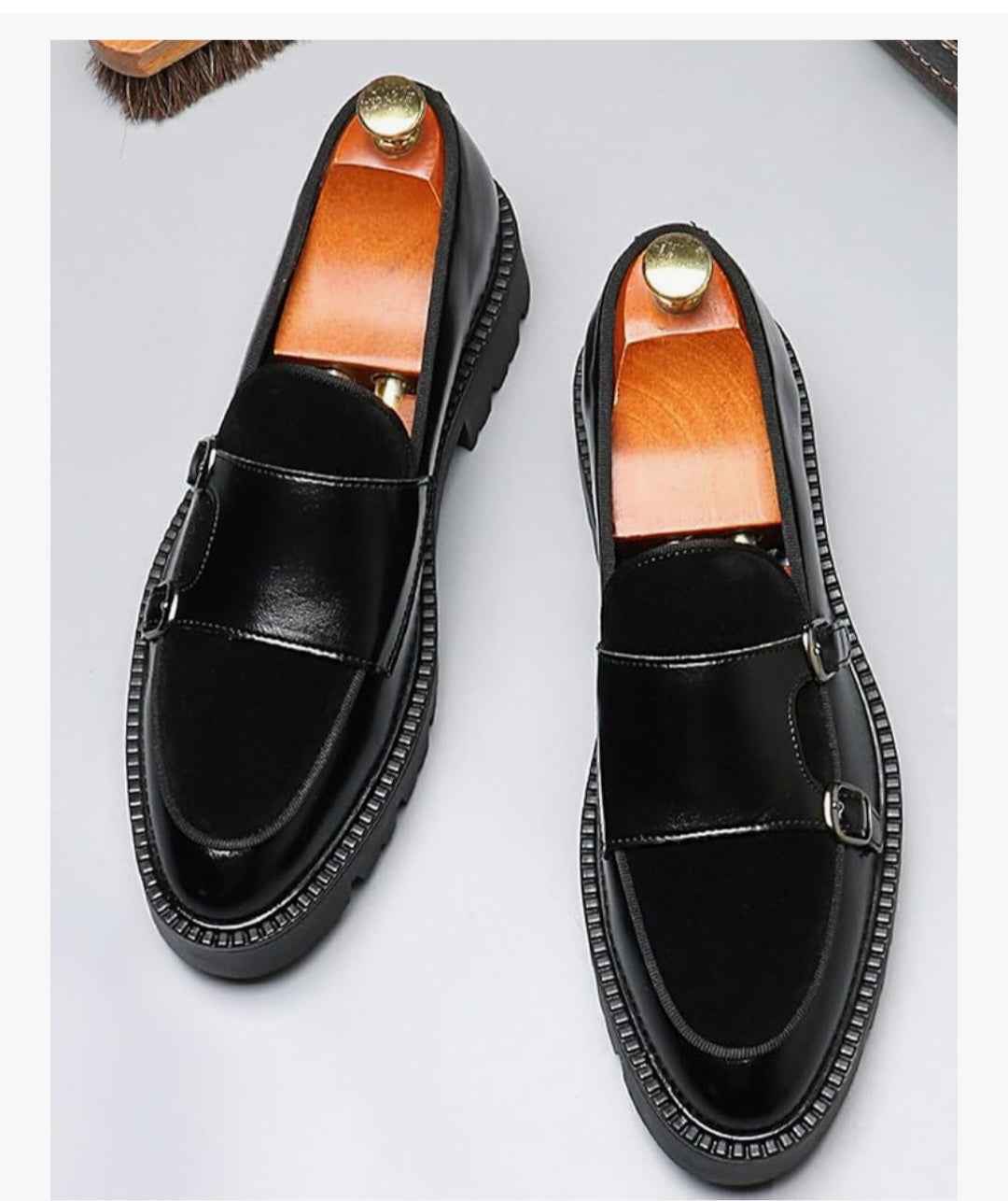 Bordeaux Monk Strap Loafers –