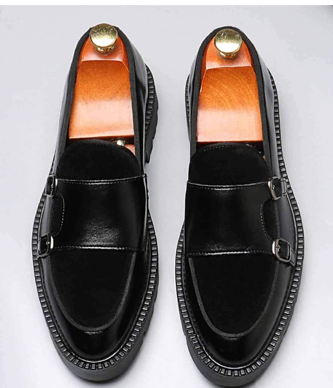 Bordeaux Monk Strap Loafers –