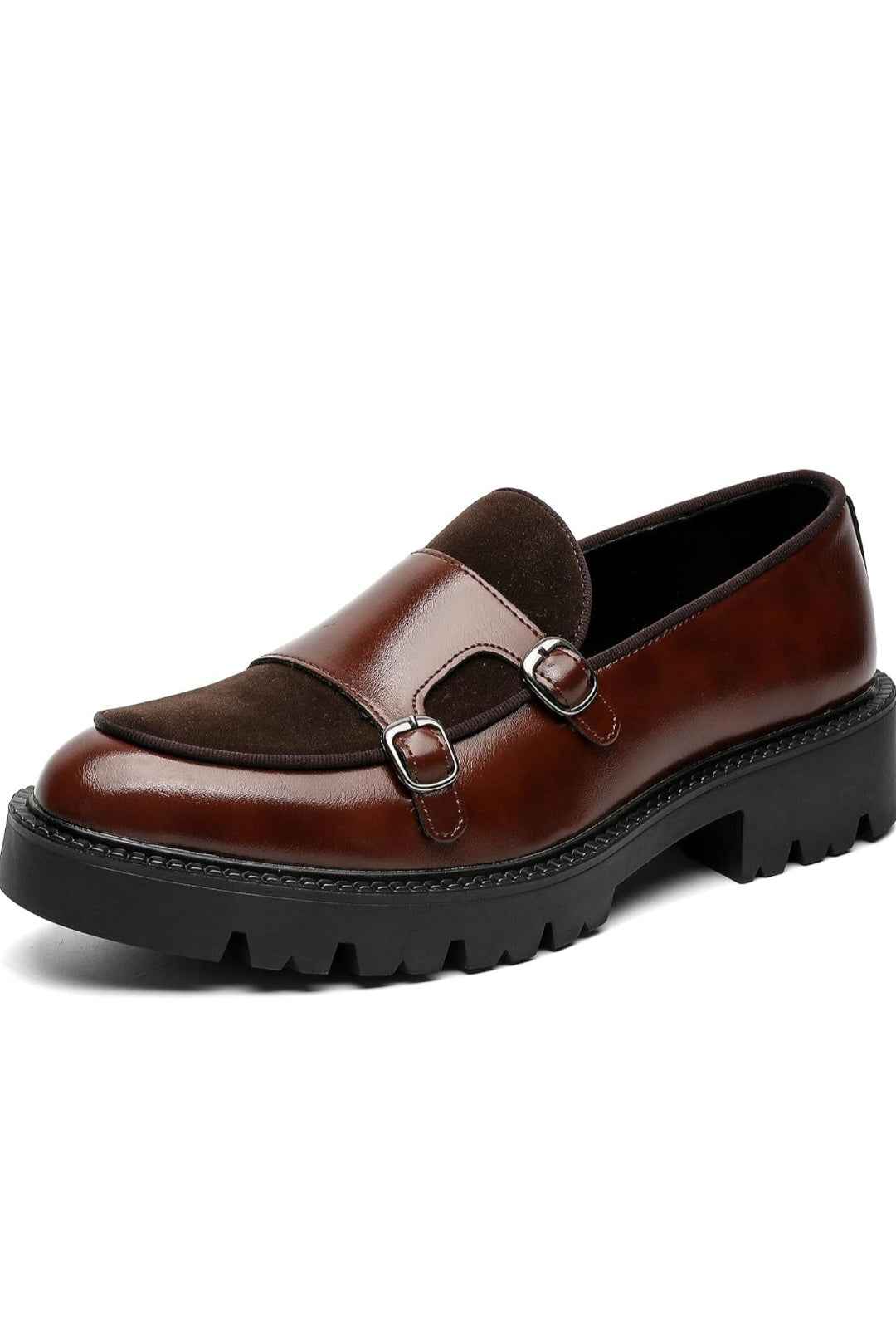 Bordeaux Monk Strap Loafers –
