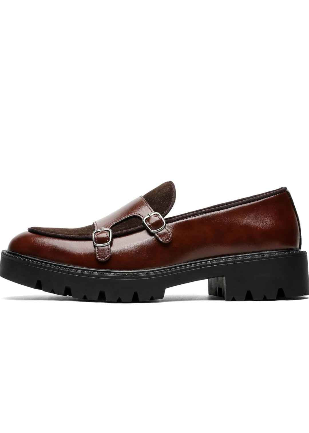 Bordeaux Monk Strap Loafers –
