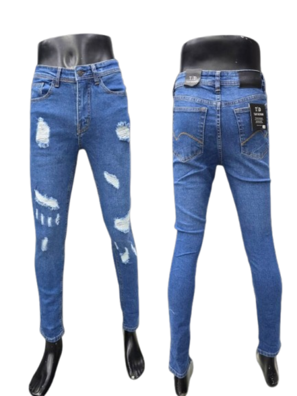 Men's Distressed Skinny Jeans