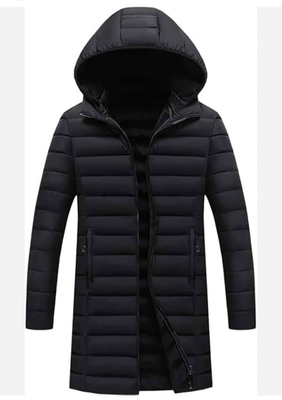 Men's Classic Hooded Longline Puffer Jacket