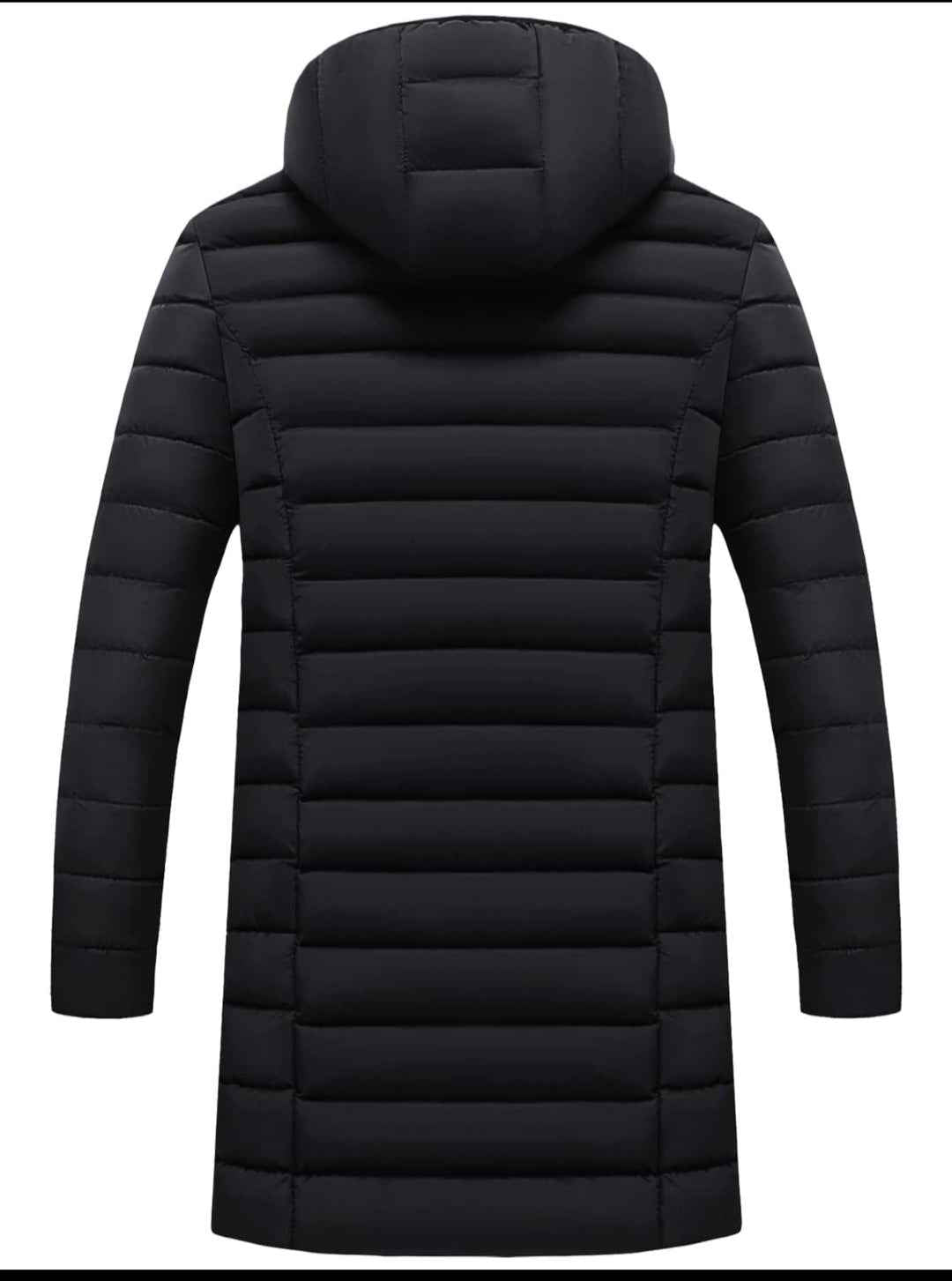 Men's Classic Hooded Longline Puffer Jacket