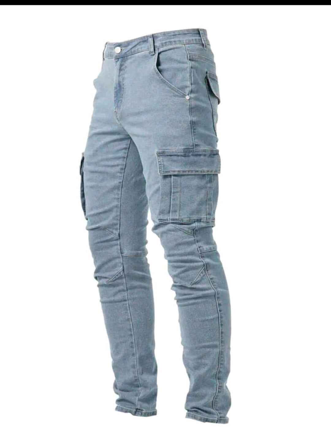 Streetwear Style Skinny Cargo pants
