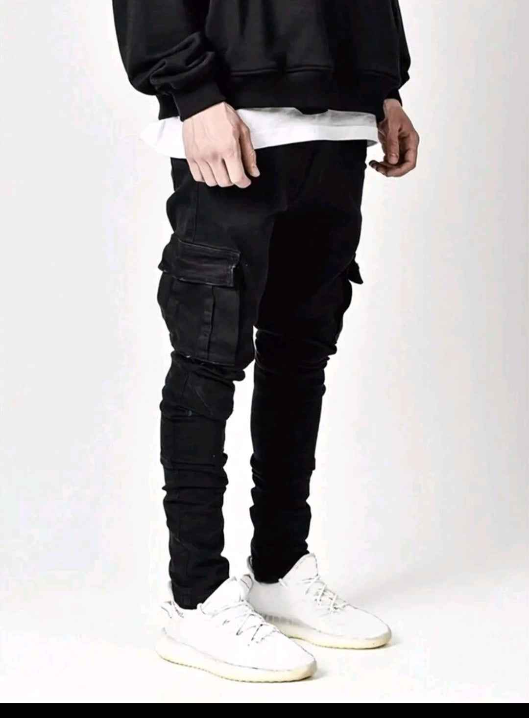 Streetwear Style Skinny Cargo pants
