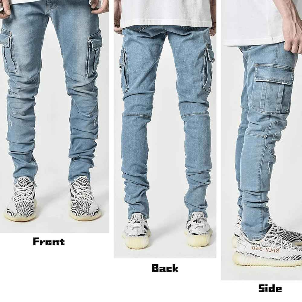 Streetwear Style Skinny Cargo pants