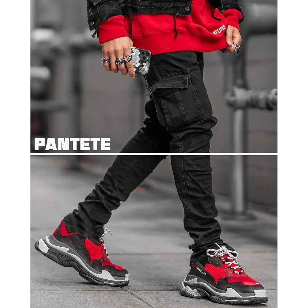 Streetwear Style Skinny Cargo pants
