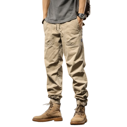Cargo Pants- Multi-Pocket Twill Joggers - Litlavish Boutique