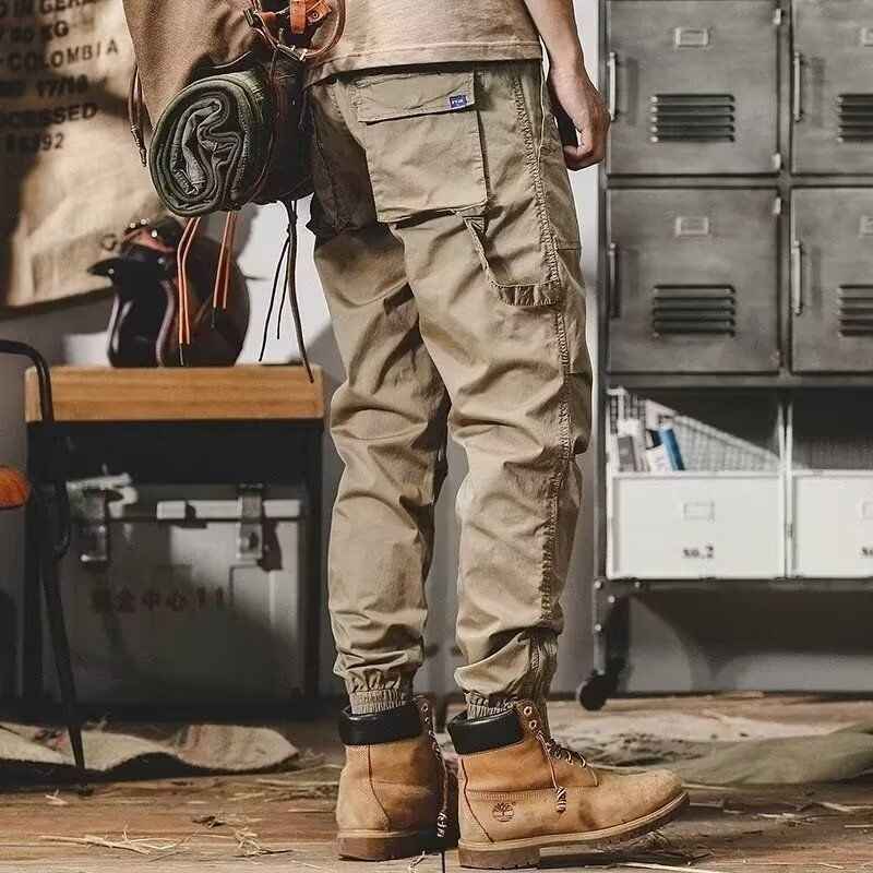 Cargo Pants- Multi-Pocket Twill Joggers