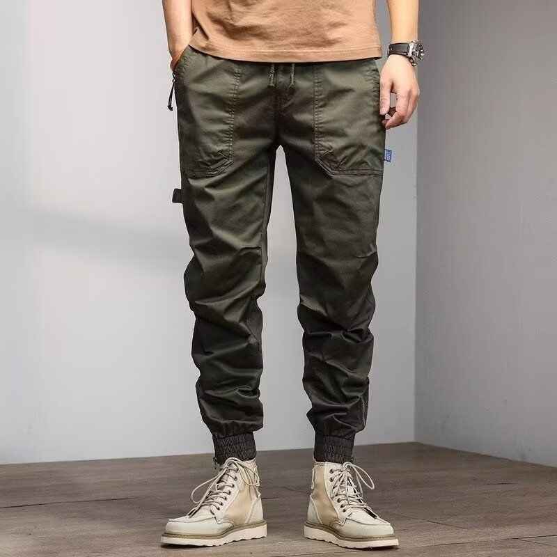 Cargo Pants- Multi-Pocket Twill Joggers