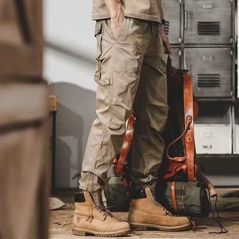 Cargo Pants- Multi-Pocket Twill Joggers