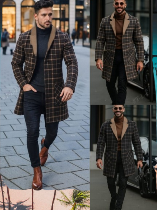 Slim Fit Casual, Business Overcoat - Litlavish Boutique