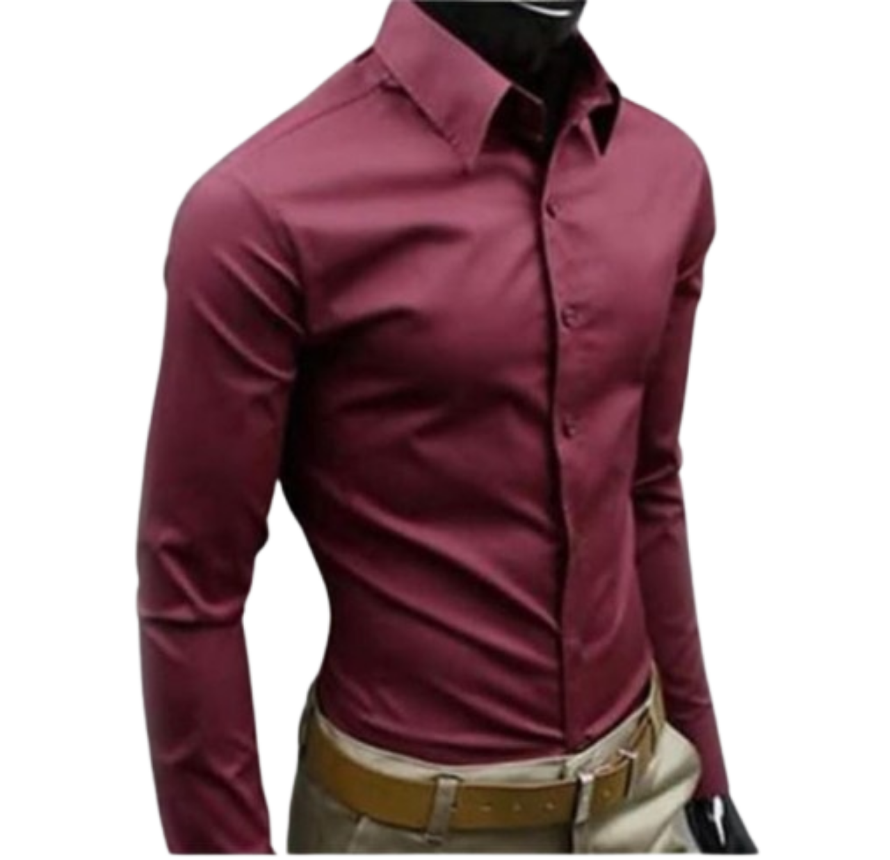 Men's Premium Slim Fit Long-Sleeve Shirt