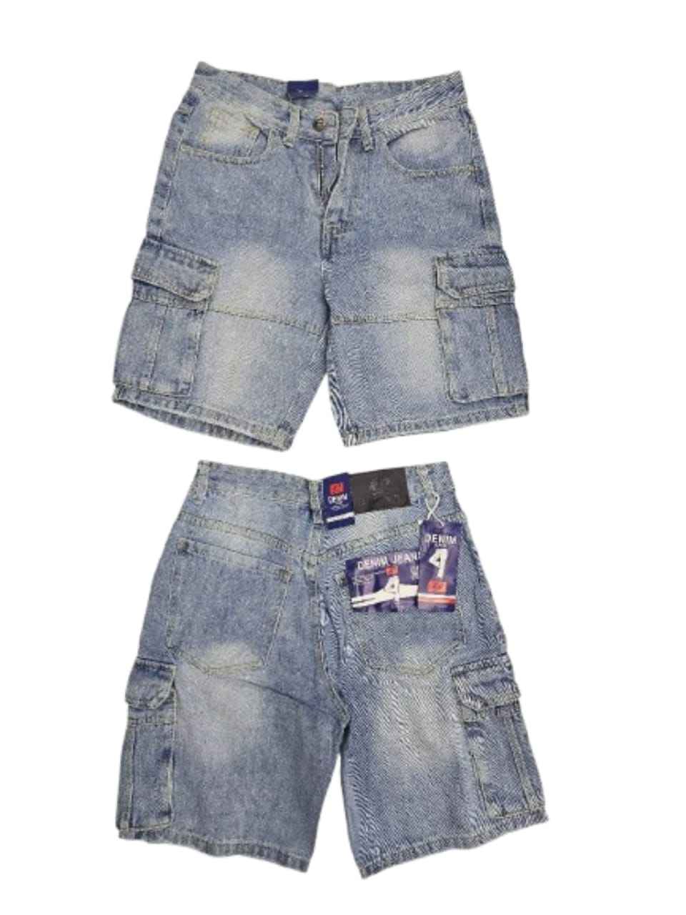 VIntage Inspired Men's Denim Cargo Shorts