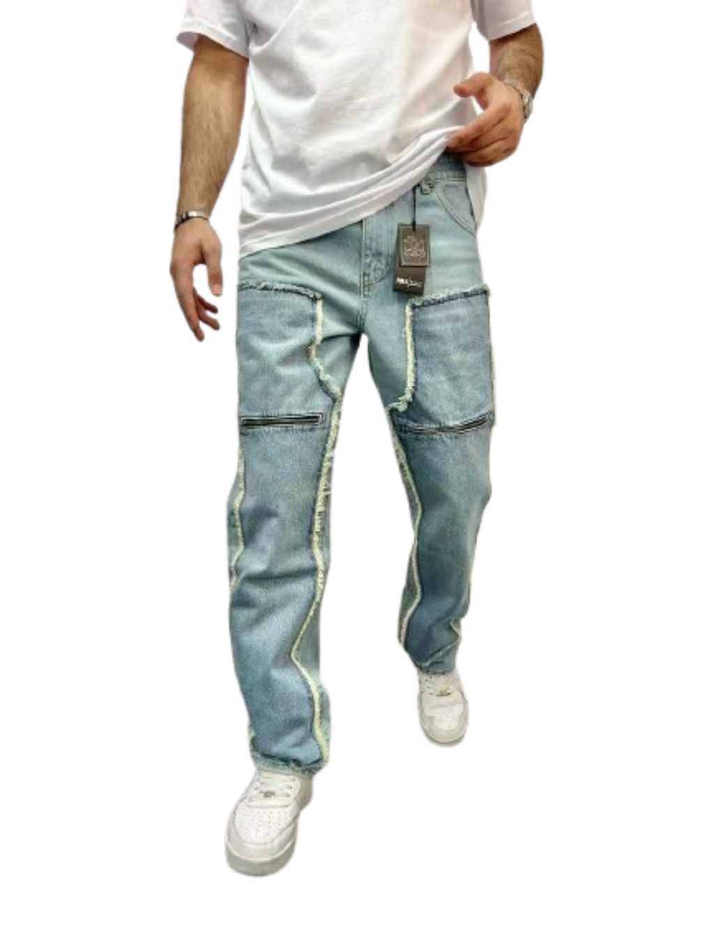 Urban Edge Pannelled Baggy Jeans