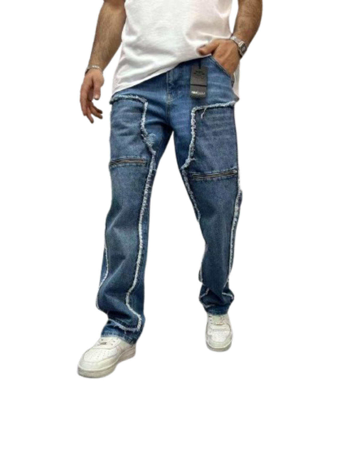 Urban Edge Pannelled Baggy Jeans