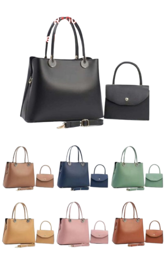 Duet Luxe 2-Piece Handbag Set – Coordinated Style in Every Color - Litlavish Boutique