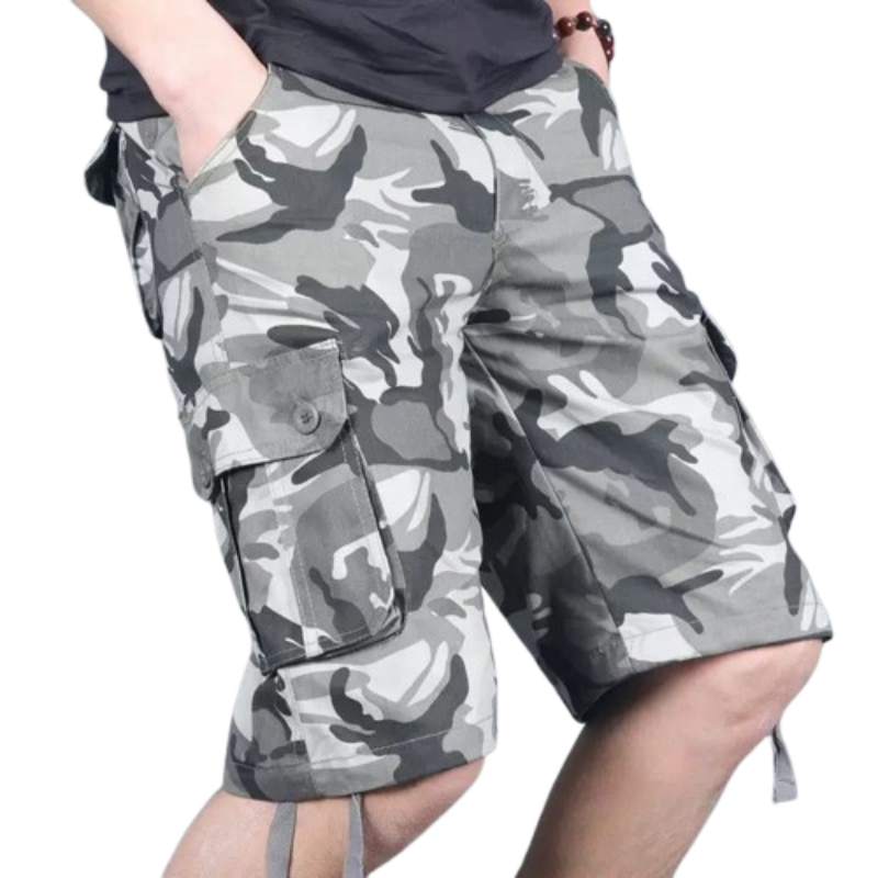 Men’s Tactical Camouflage Cargo Shorts – Multi-Pocket Utility Fit