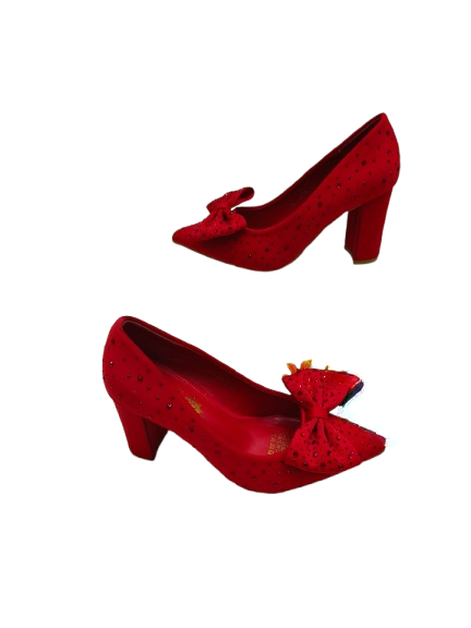 Radiant Ruby Bow heels