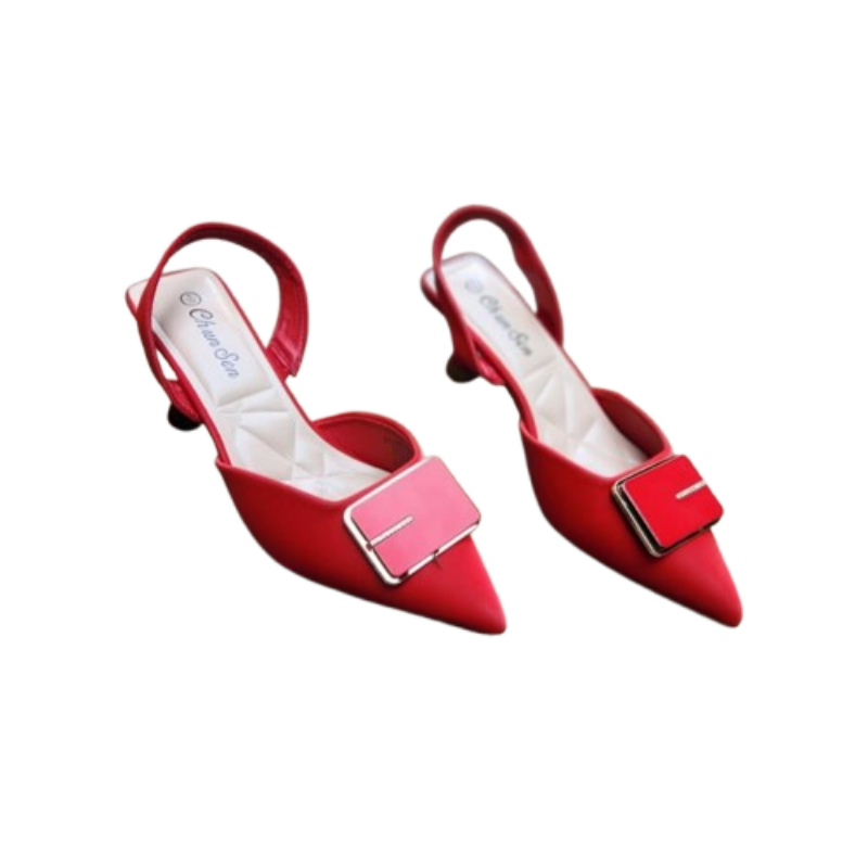 Buckled Slingback Heels – Scarlet Chic