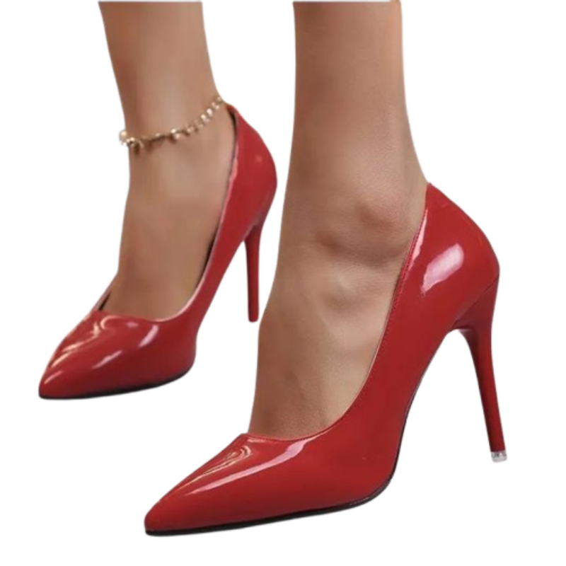 Patent Stiletto Heels – Power, Polish & Pure Glamour