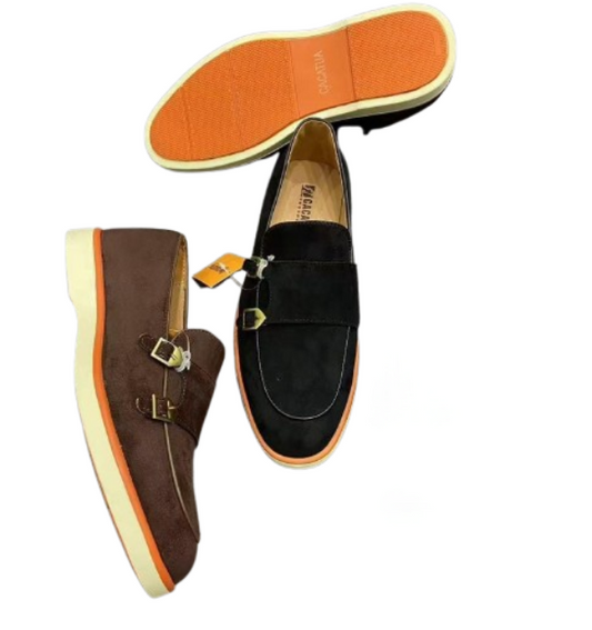 Buckle Strap Loafers